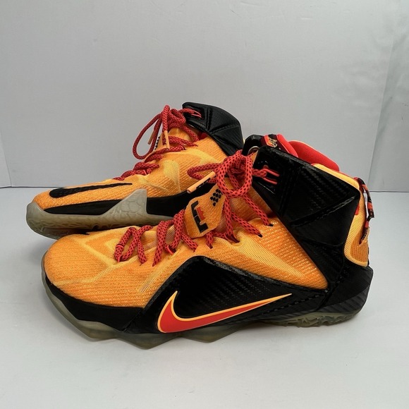 Nike Other - Nike LeBron Size 9 CLE 2015 12 XII “Witness" Laser Orange Crimson Cleveland